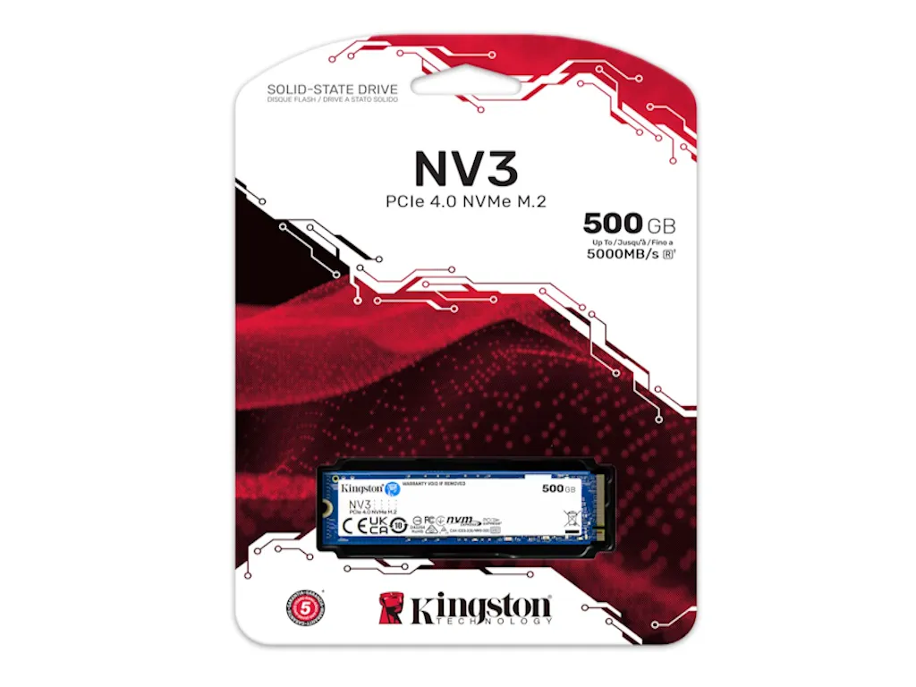 Kingston SSD KINGSTON 500GB/interni/M.2/NVMe/crna Slika 3